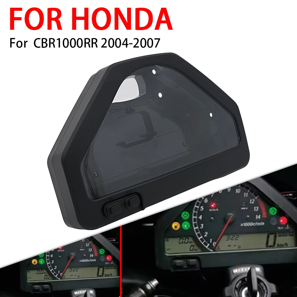 

For HONDA CBR1000RR CBR 1000 RR 1000RR 2004 2007 Speedometer Gauge Cover Odometer Tachometer Housing Case Instrument Panel Cover