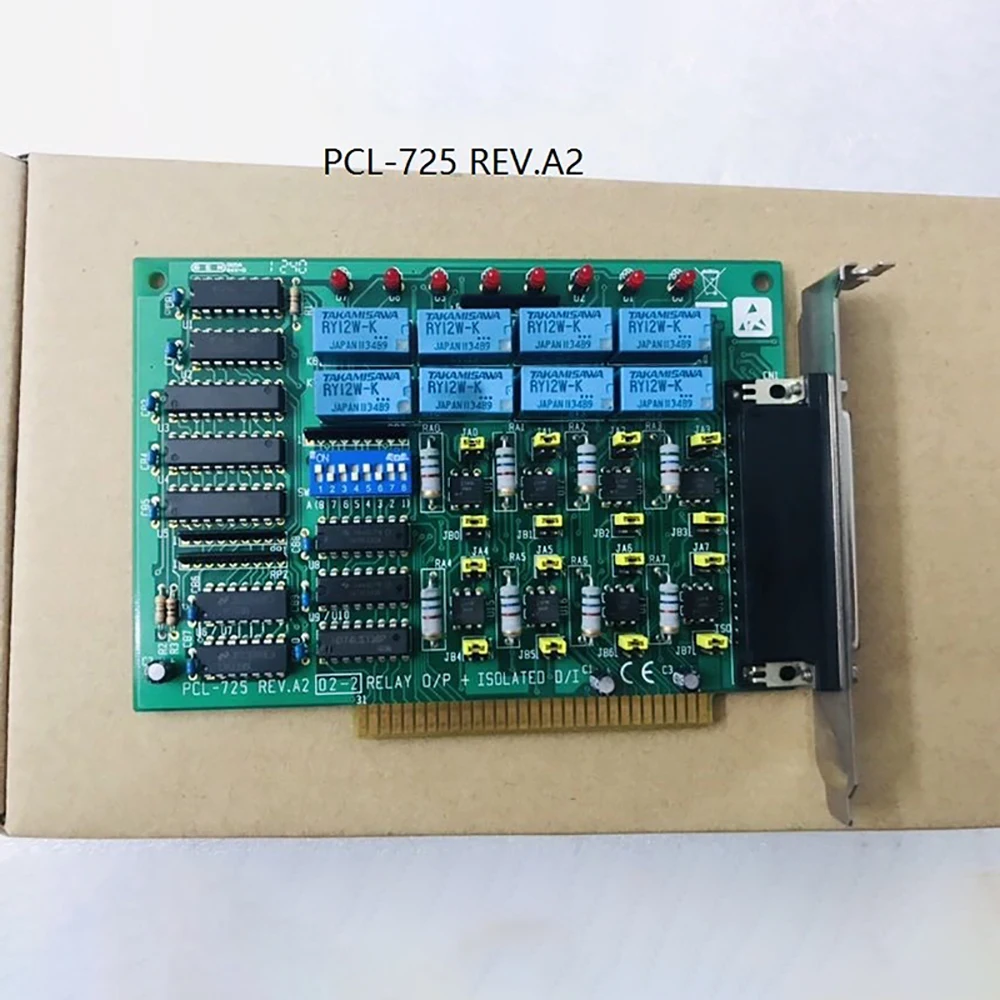 PCL-725 REV. A2 02-2 dla karty akwizycji danych Advantech magistrala ISA 8-kierunkowa karta we/wy z wyjściem przekaźnikowym