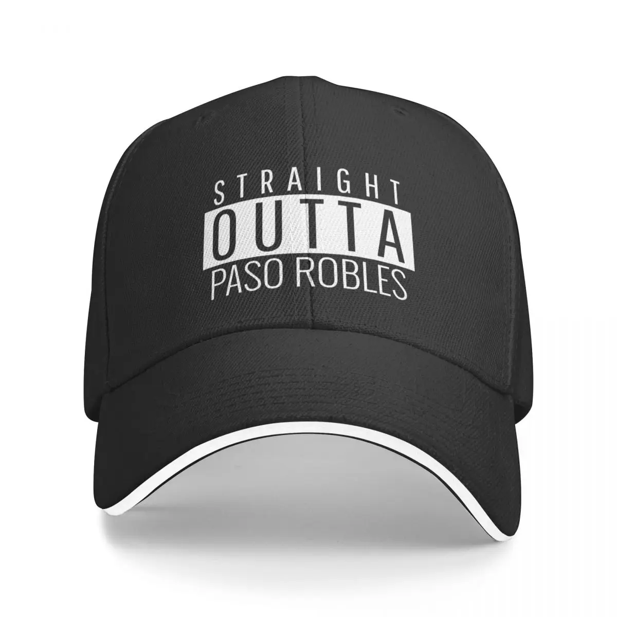 

Straight Outta Paso Robles California Baseball Cap Golf Cap Wild Ball Hat dad hat Women's Golf Wear Men's