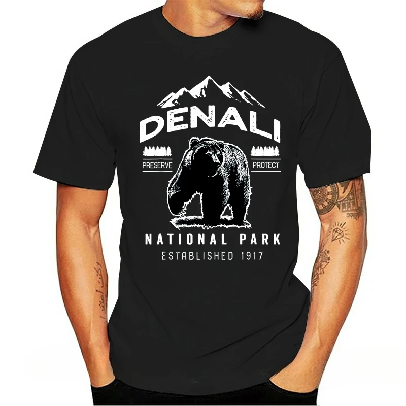 New Denali National Park Shirt Denali Alaska Shirt vintage Summe New Arrival anime clothes streetwear Summer  streetwear Cotton