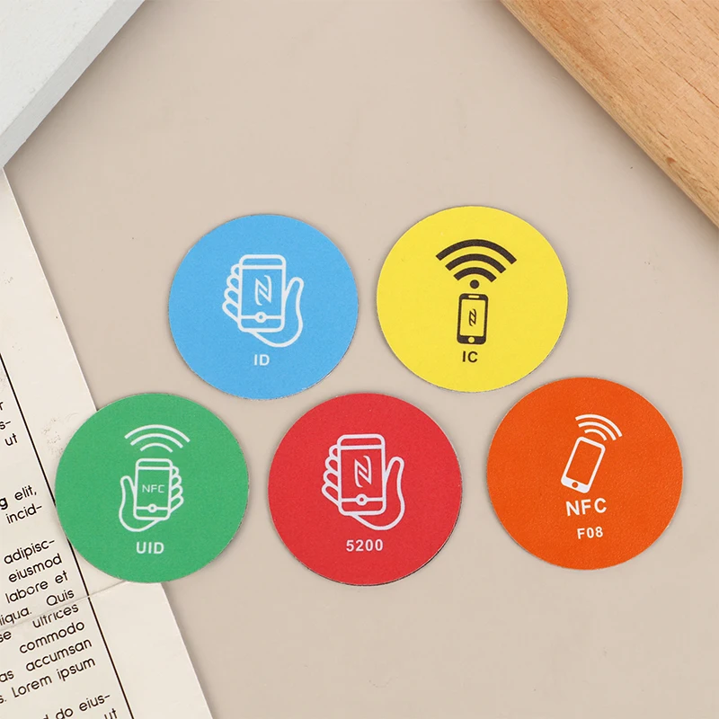 NEW RFID Rewritable Sticker Keytag NFC Anti Metal Interference Label UID Writable Key Token Tag Card Duplicate