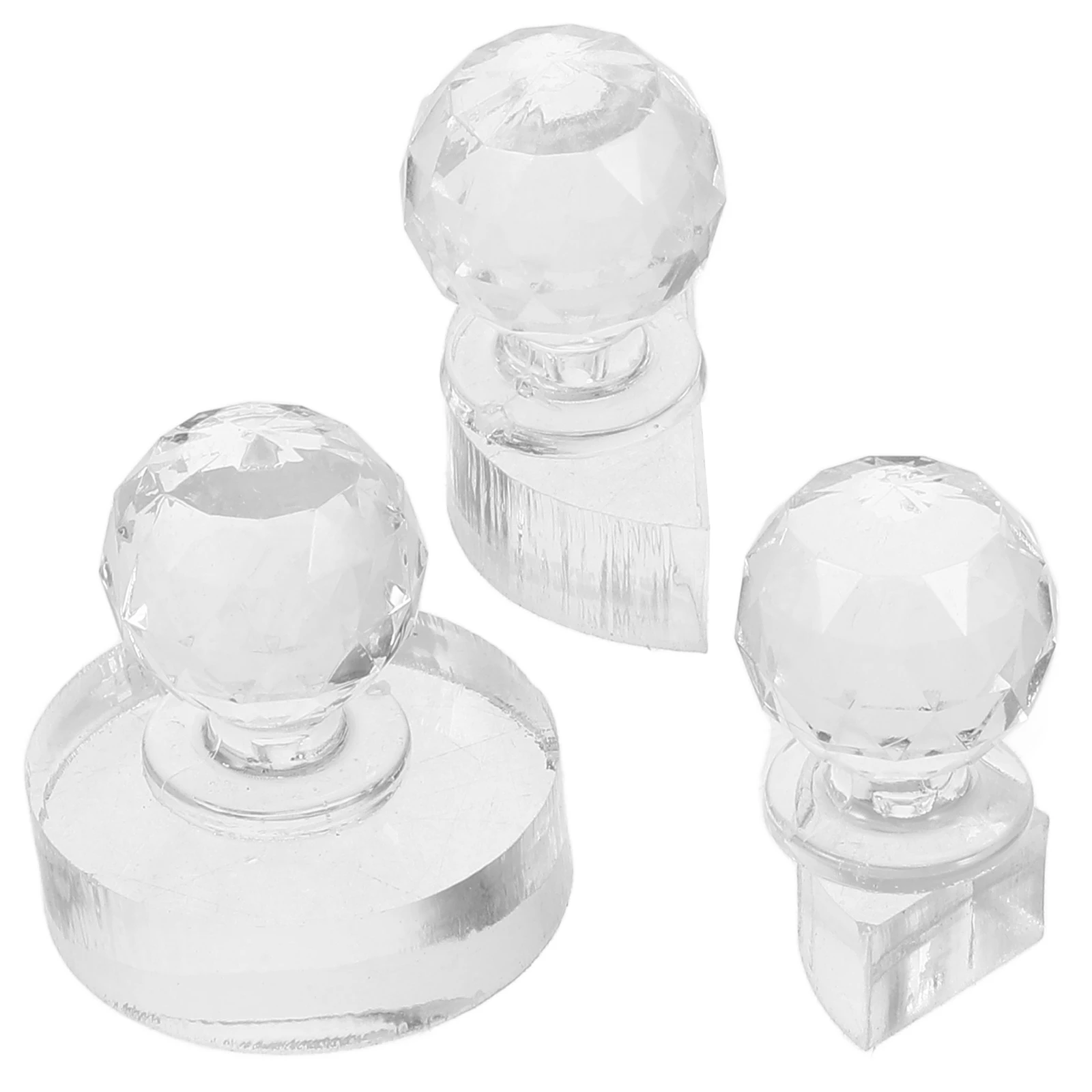 

3pcs Press Tool Compact Eyeshadow Highlighter Blush Makeup Repairing Stamper Mold Acrylic Tool