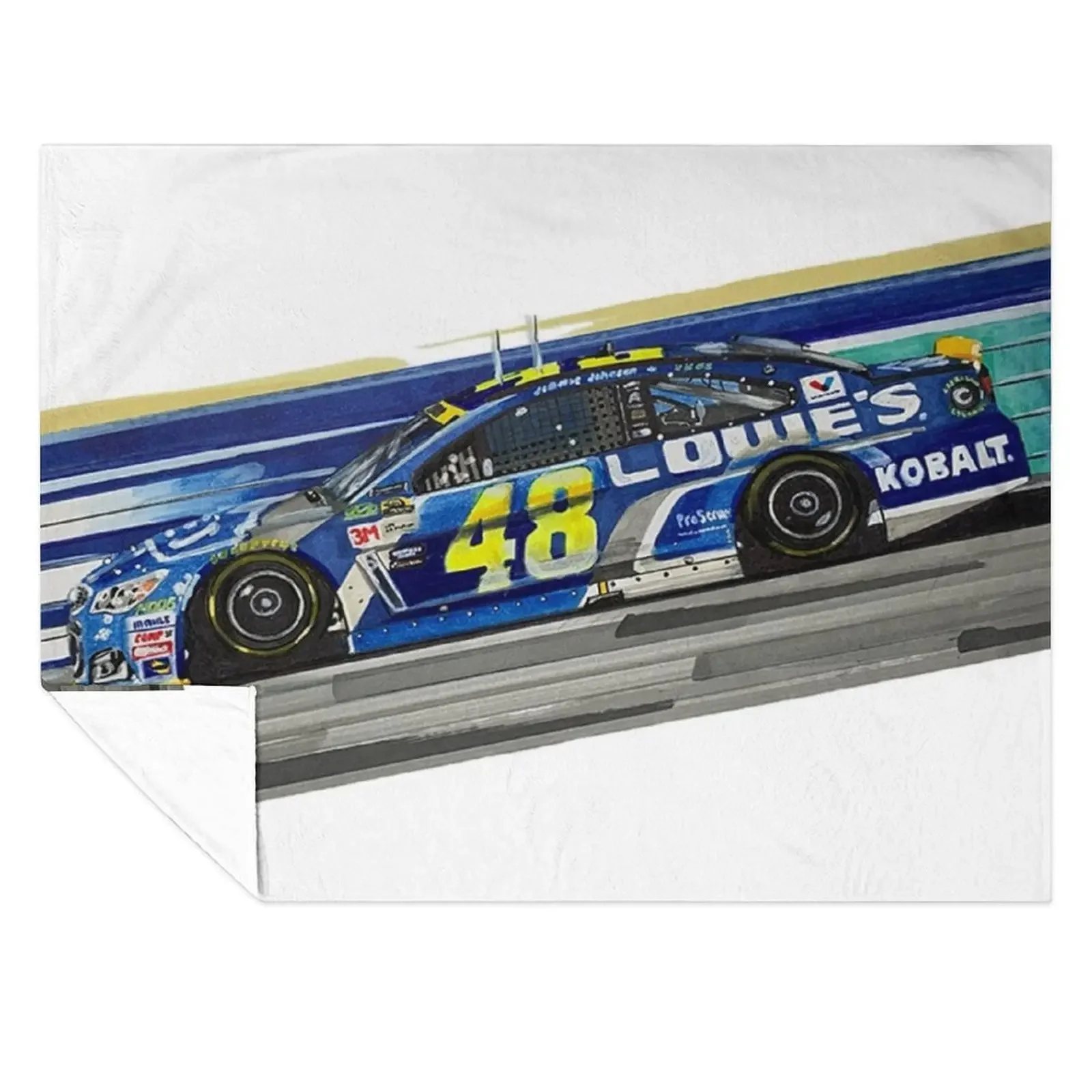 

Jimmie Johnson Throw Blanket Warm Luxury Designer decorative Winter beds Blankets