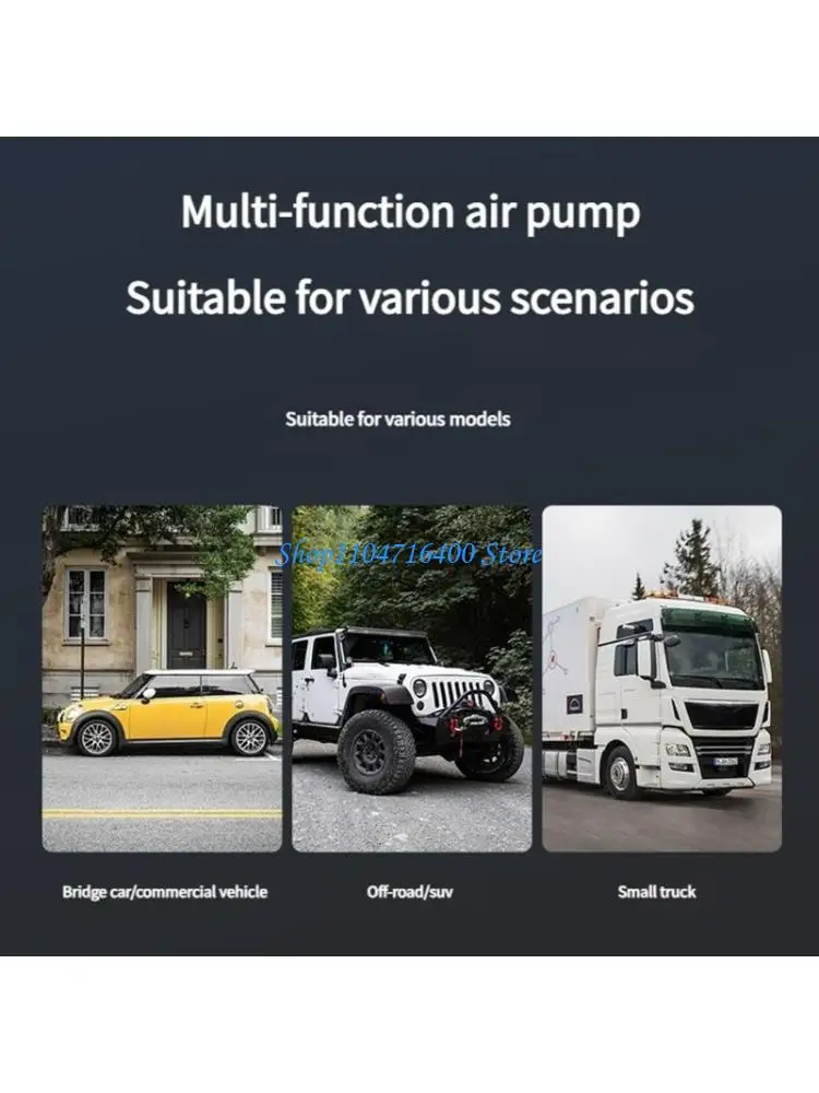 y1gd Vehicle Air Compressor with Pressure Detection Wireless Charging Pack Design