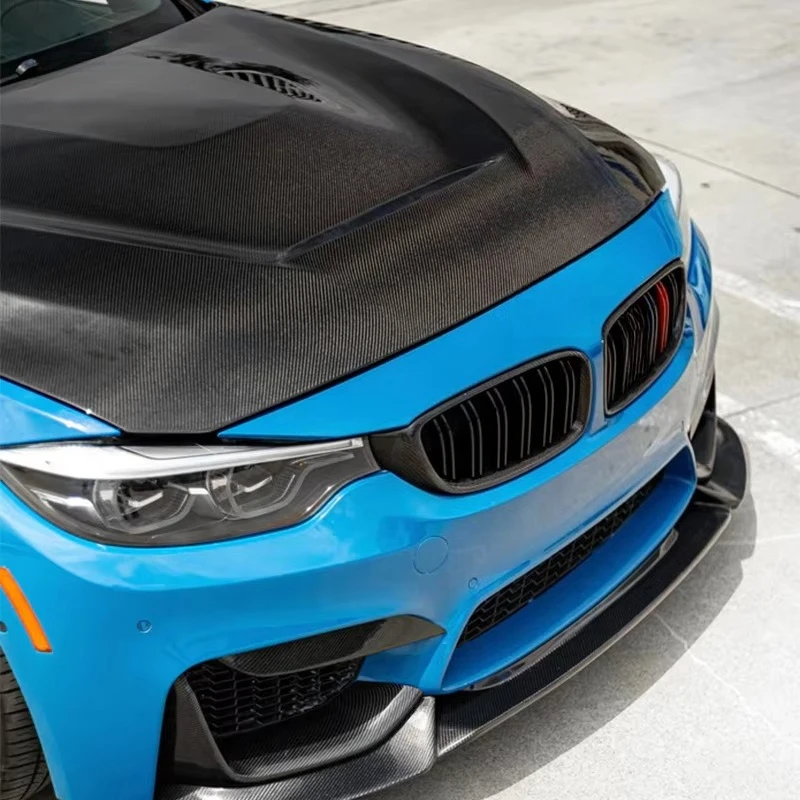 غطاء محرك السيارة من ألياف الكربون طراز GTS لسلسلة 4 3 F32 F33 F36 F80 M3 F82 F83 M4 غطاء محرك السيارة الأمامي #4