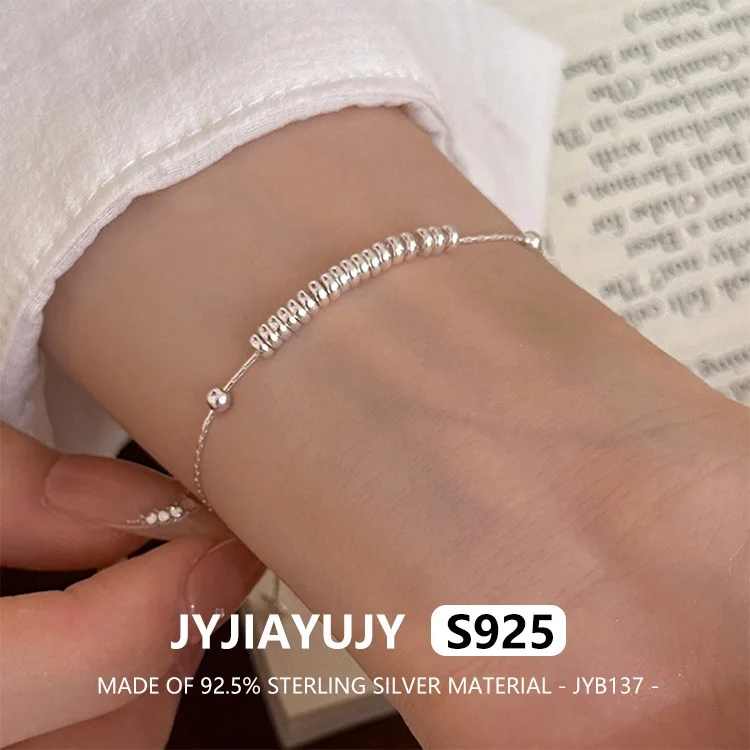 

JYJIAYUJY 100% цельный оригинальный браслет из стерлингового серебра S925 в наличии 3 мм деньги модные ювелирные изделия подарок на каждый день JYB137