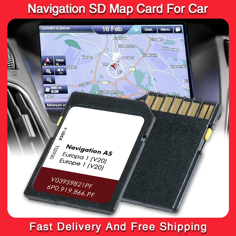 for Seat Leon Ibiza Leon Alhambra MIB2 GEN2 Sat Navi System SD Card with Europe UK 2025 Maps AS V20 Accessories