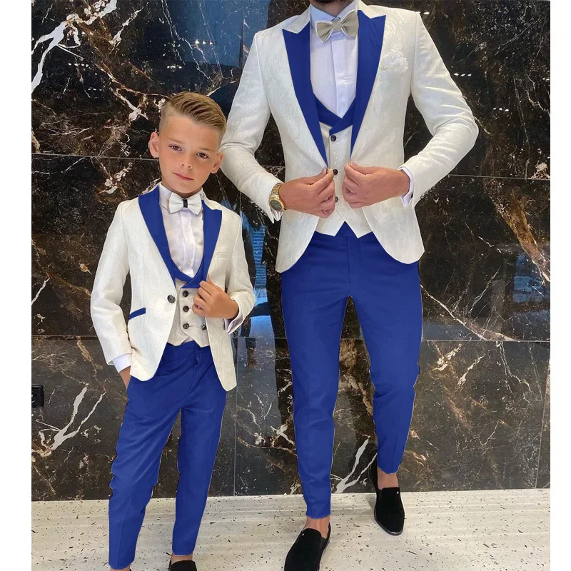 2024 Shawl Collar Men/Boy Suit For Wedding Business Suits Bridegroom Custom Made Costume Slim Fit Formal Groom Tuxedos 3PCS