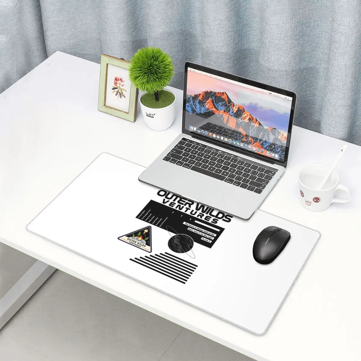 

Большой коврик для мыши в стиле NASA, вдохновленный Outer Wilds Ventures, для геймеров, для ПК и ноутбуков, коврик для клавиатуры, компьютерный игровой коврик, офисные аксессуары, настольный коврик