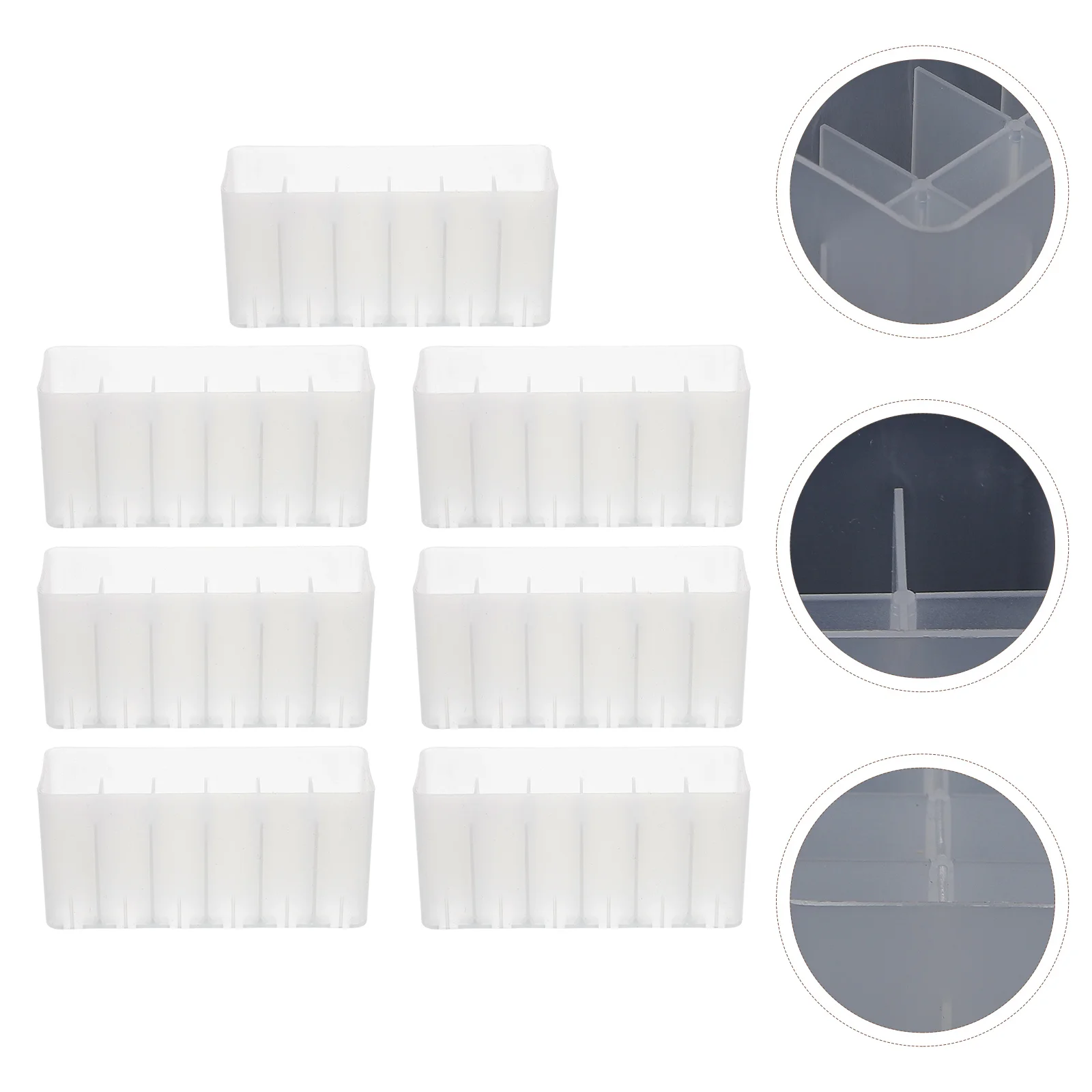 5 Pcs Pen Sorting Base Marker Storage Box Plastic Holder Markers for Desk Shelves