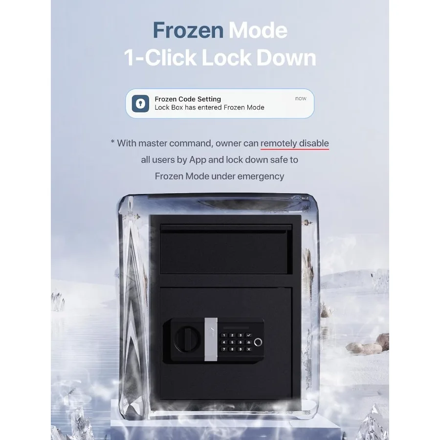 FORFEND Smart Money Safe App-alarm met spraakopdracht en fraudebestendig ontwerp voor veilige geldopslag in huis en op kantoor Enviro