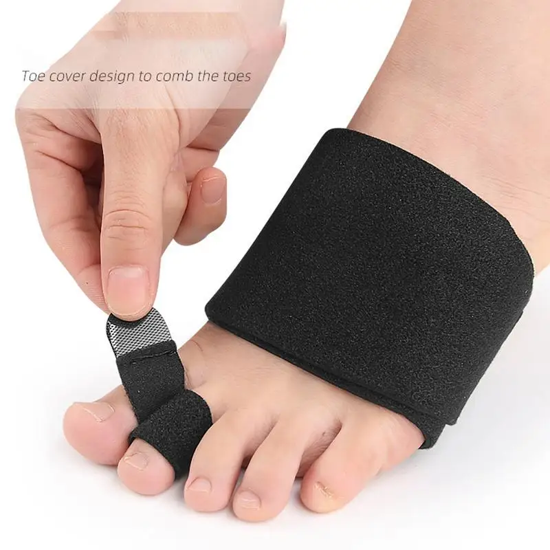 Hammer Toe Straightener 2X Corrector Splint Toe Brace for Hammer Toes Curled Toes Crooked Toes Toe Separator Foot Wrap Broken