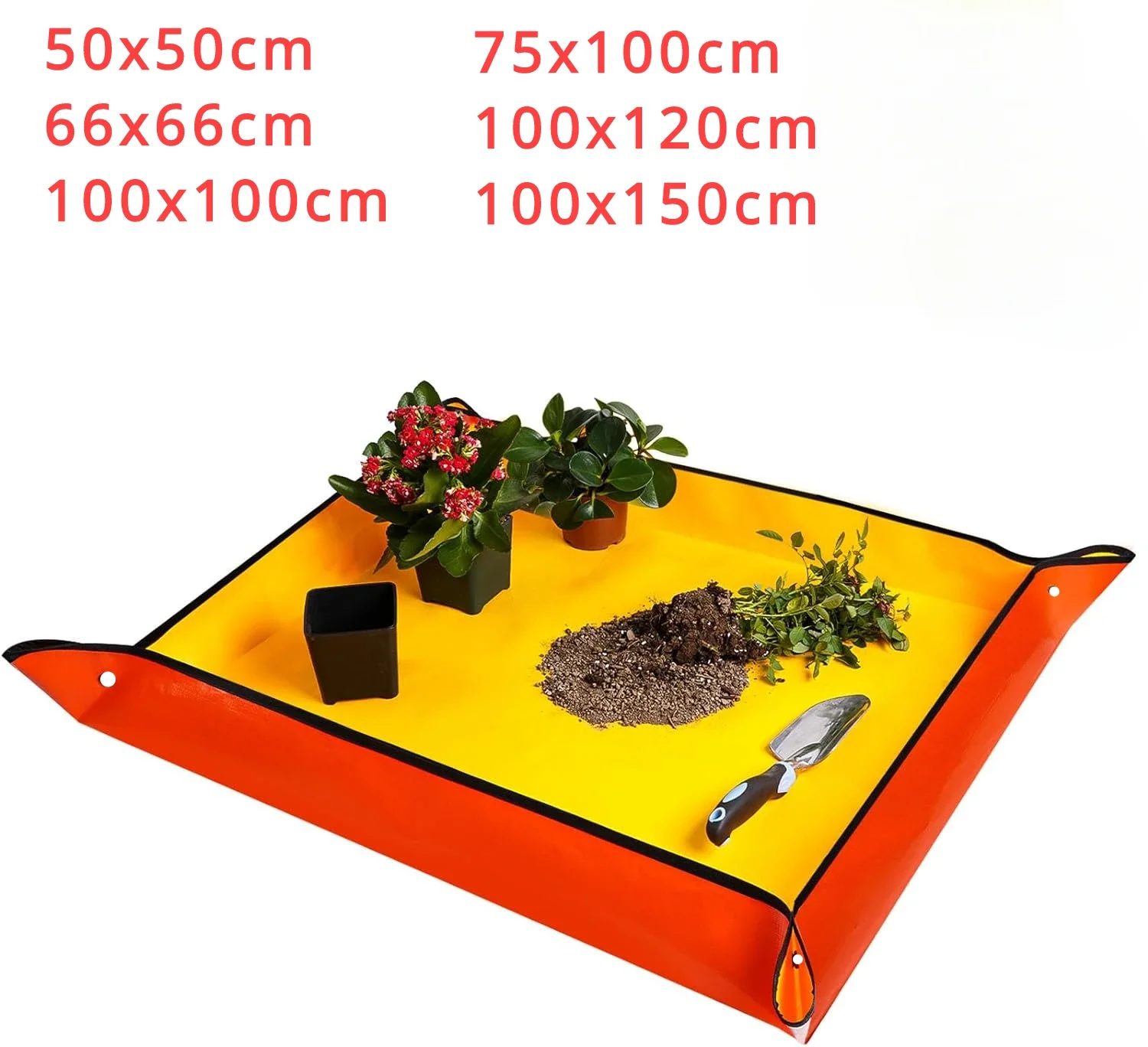 Planting Mat 50cm-150cm Foldable Gardening Potting Pad Thickened Repotting Mat Plant Flower Pots Transplanting Waterproof Mats