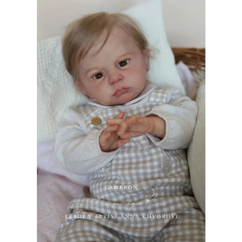 Reborn Baby Doll Kit 23inch Vinyl Unpainted Unfinished Doll Parts Newborn Baby Dolls DIY Blank Doll Kit Xmas Gift