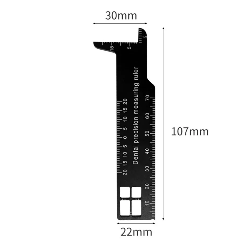 Dental Precision  Multi-Measuring Ruler Medical Tool Measure Scale Endodontic Instruments Dentistry