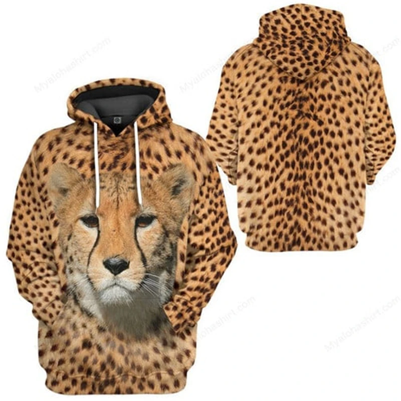 Natural Animal Leopard Hoodies 3d Cheetah Print Cheetah Hoodie For Men Women Fashion Sweatshirt Sportswear Hoody Male Clothes