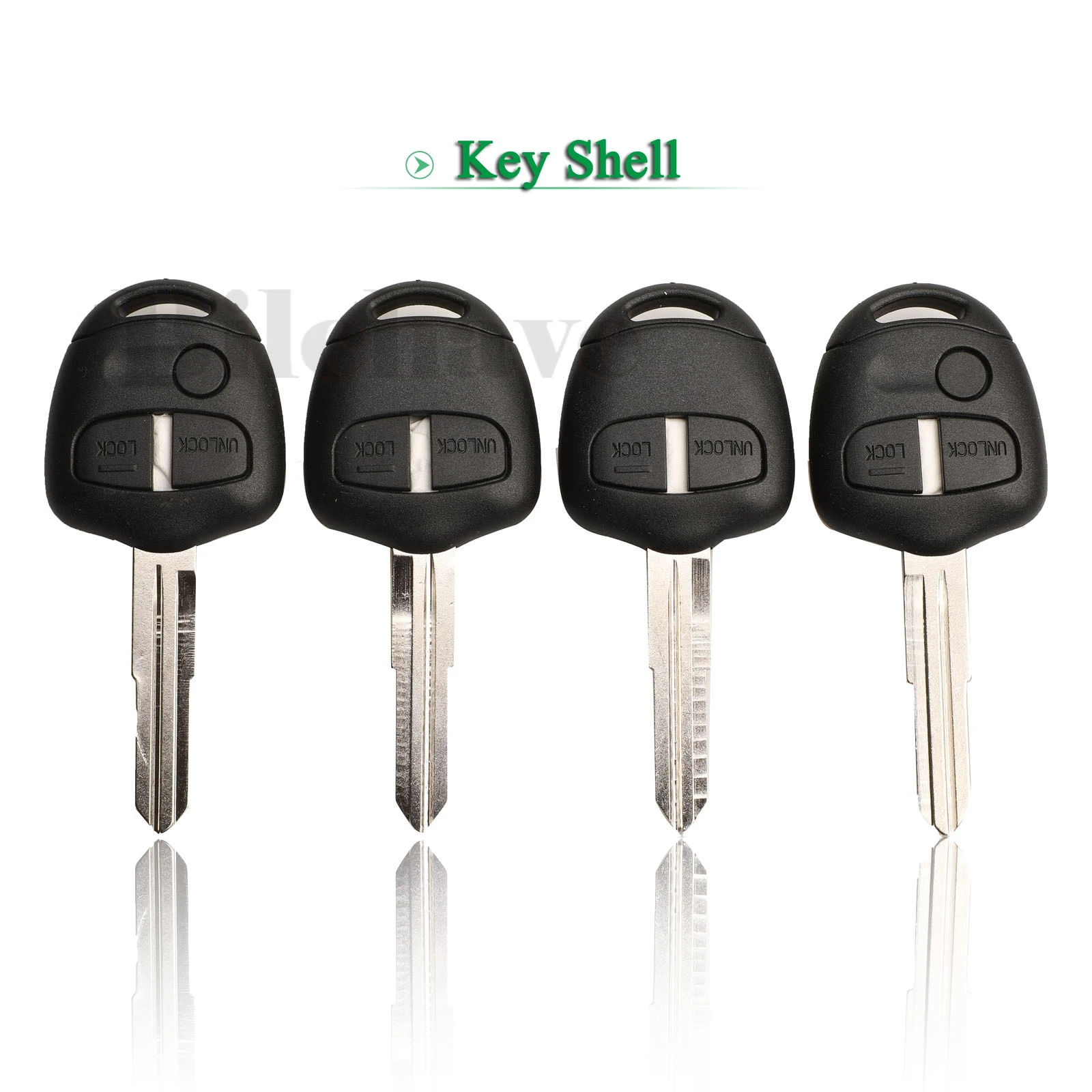 jingyuqin 10pcs For Mitsubishi Lancer EX Evolution Grandis Outlander Remote Car key shell With MIT8/11 Blade 2/3 Buttons