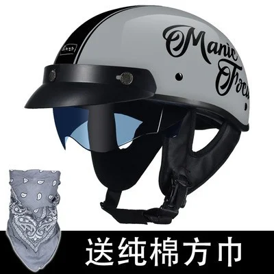 Motorbike Helm Free gift Motorcycle Helmet  for man women Vintage Japanese Style Chopper Biker DOT approved Motocross Helmets