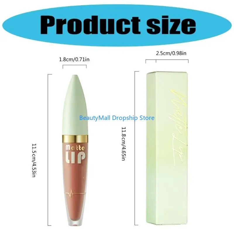 40JD Liquid Lipstick für Frauen glatte Anwendung Lippenstifte hoch pigmentiert mit Wischschutz und wasserdichtem Effekt