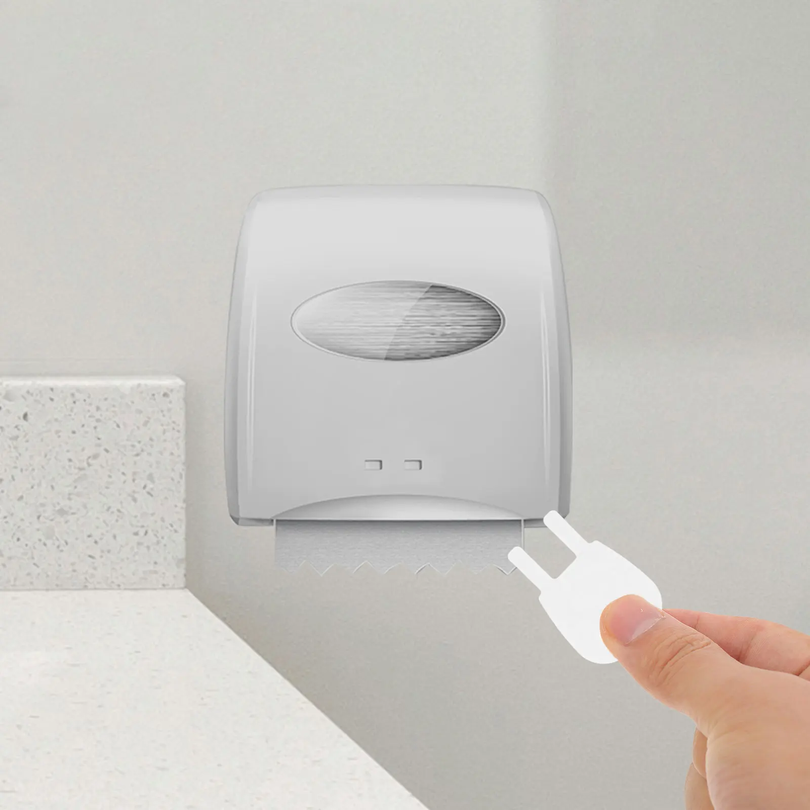 

Tissue Box Key for Paper Towel Dispenser White Replacement Plastic Universal Commercial Use Easy Daily Spacesaving