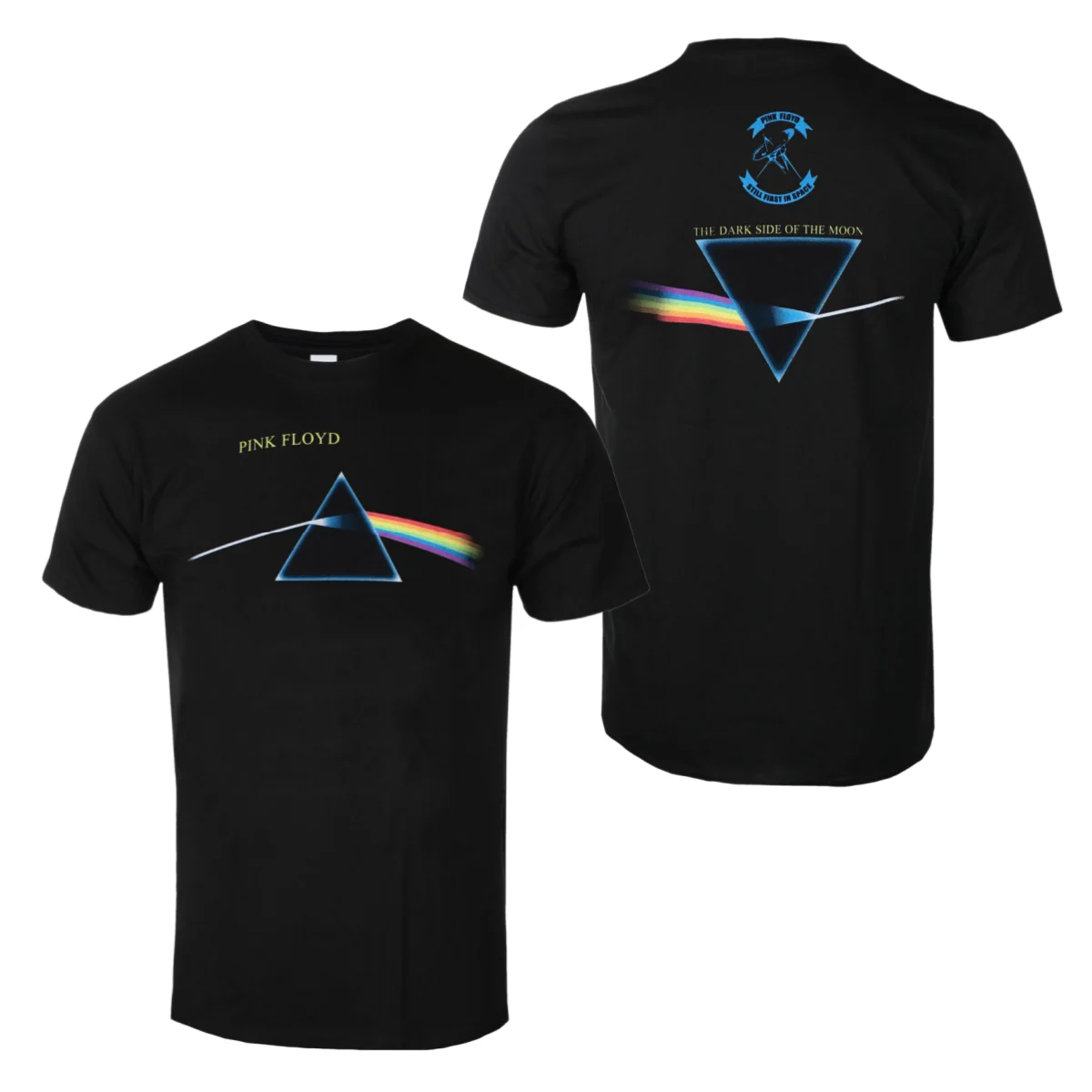 Pink Floyd - Dark Side Of The Moon Inspiration Print T-Shirt - Classic Rock Band - Casual Daily Cotton T-Shirt for Men and Women