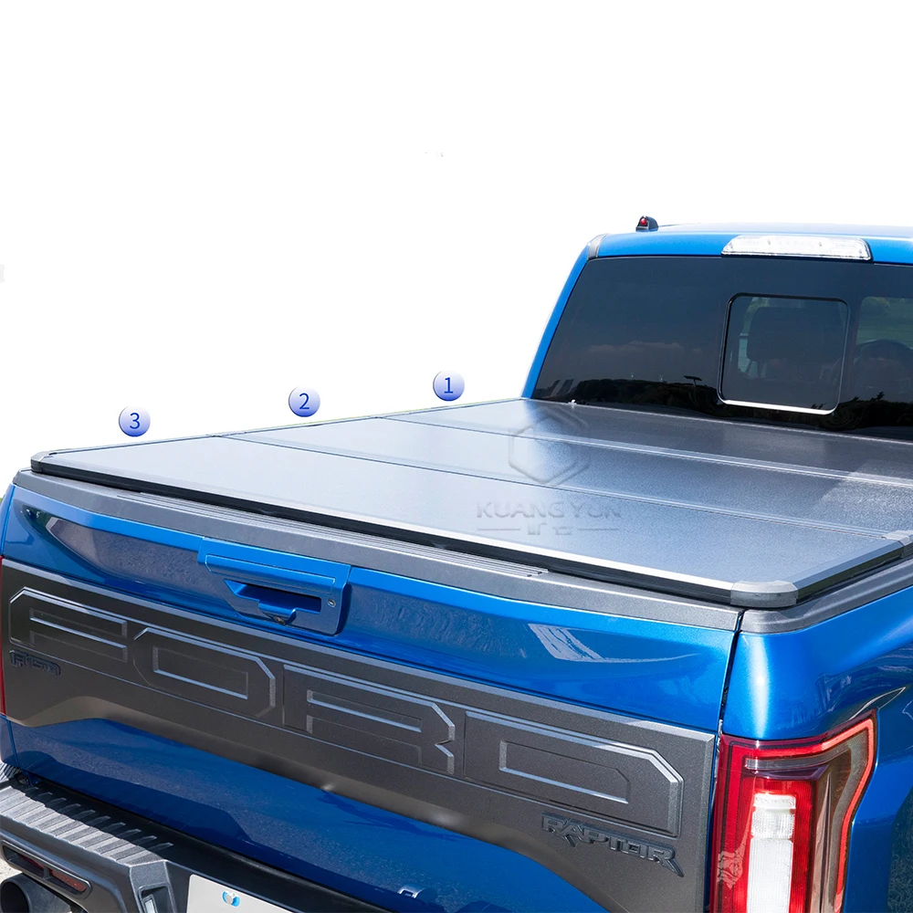 

Best Selling Durable Hard Tri-Fold Tonneau Cover for Isuzu DMAX Pickup Truck Compatible with Chevrolet Silverado