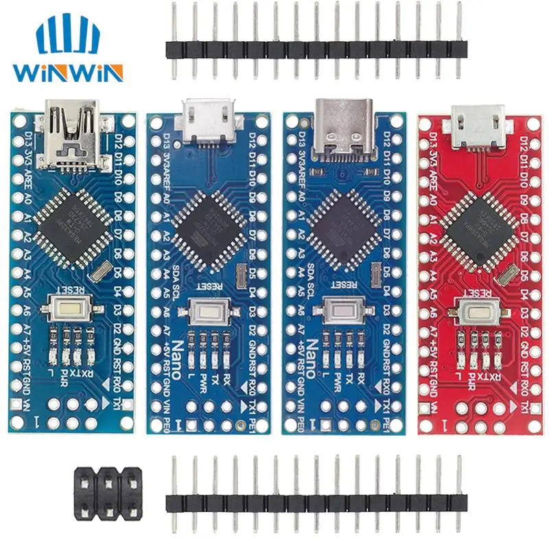 Promocja AITEWIN dla arduino Nano 3.0 Atmega328 kontroler kompatybilny moduł płytki płytka rozwojowa PCB bez USB V3.0