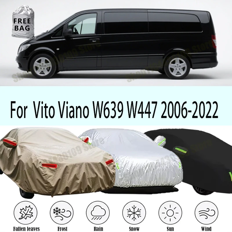 

For Mercedes Benz Vito Viano W639 W447 Car Cover Waterproof Summer Sun Shade Anti-UV Winter Rain Snow Prevent Cover