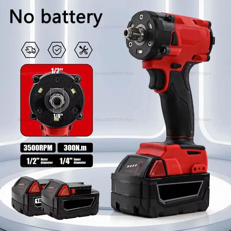 مفتاح ربط كهربائي بدون فرش 1/2 لإصلاح شاحنة السيارة أداة بطارية 18 فولت قابلة لإعادة الشحن لا تتضمن البطارية أداة كهربائية