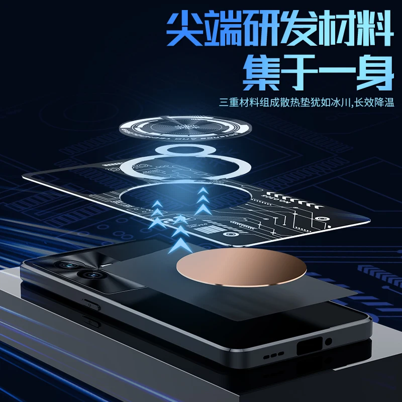 Graphene Cooling Phone Case for VIVO IQOO 11 9 8 10 Pro IQOO11 Case Aluminum Alloy Heat Dissipation Red Copper Metal Cover