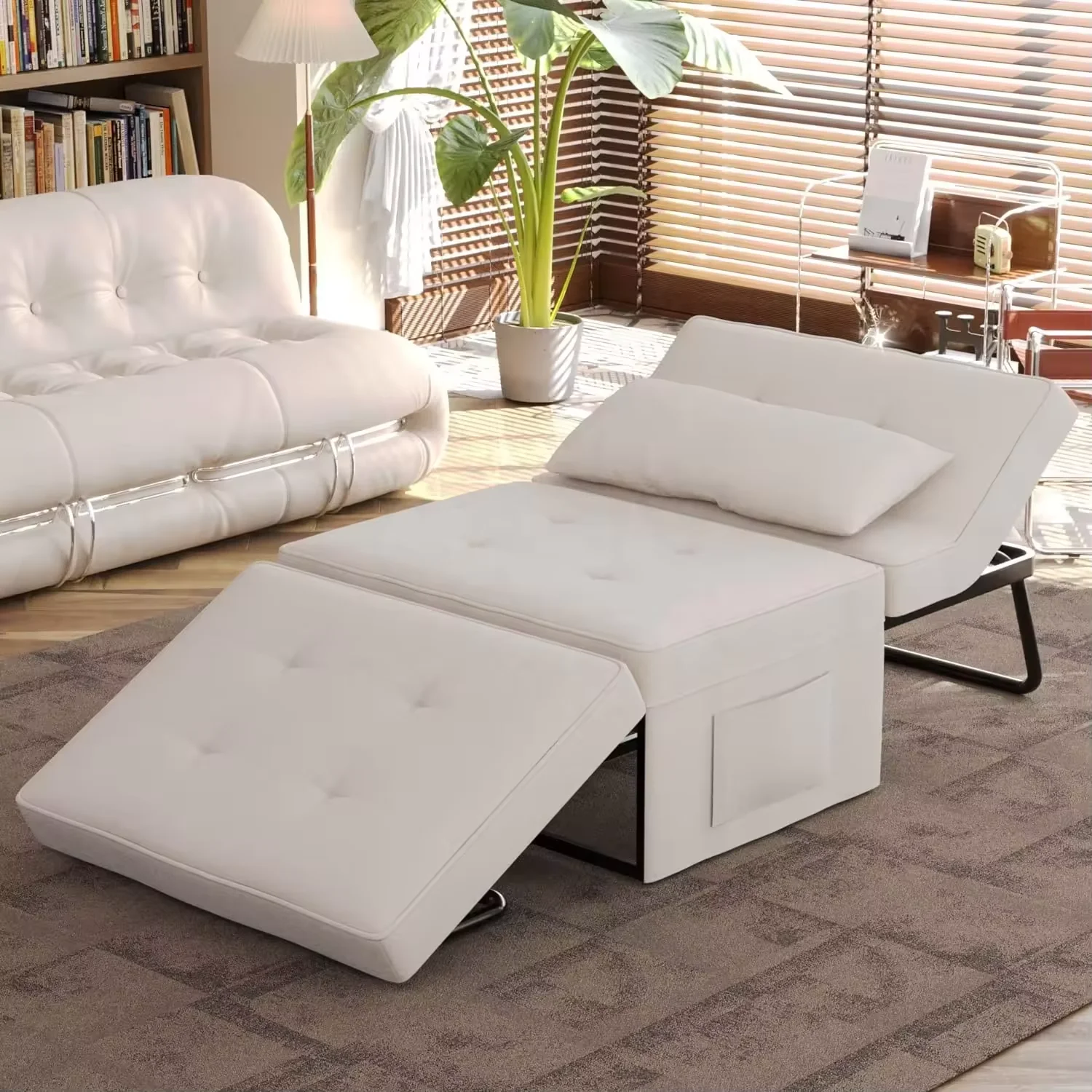 Modern multifunctional folding bed recliner