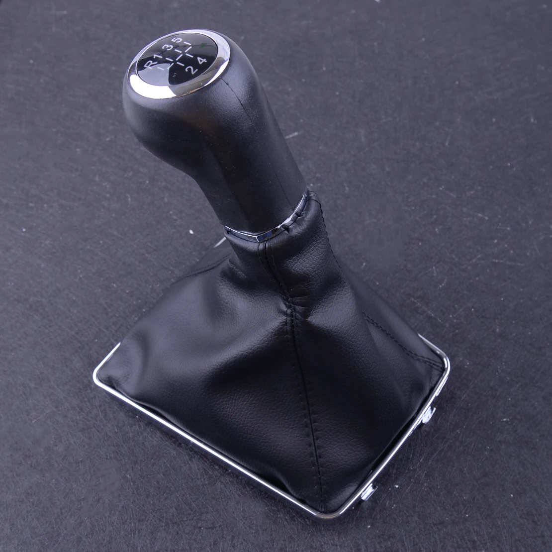 beler Black 5 Speed PU Leather Gear Shift Knob Gaiter Boot Fit for Opel Astra GTC Coupe AS A-H/C Corsa 2005-2007 2008 2009 2010