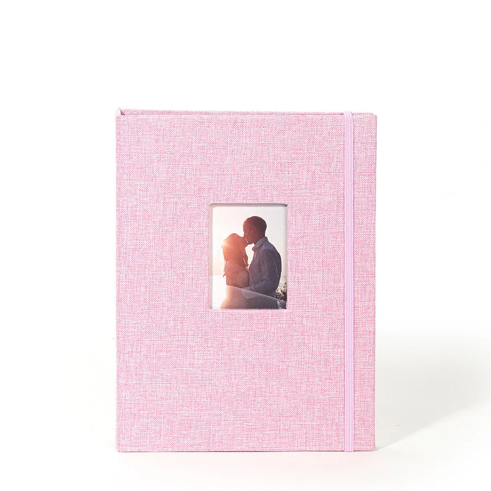 Álbum de películas fotográficas de 208 bolsillos, libro de almacenamiento de imágenes de lino y algodón para FujiFilm Instax Mini 11 8 9 7s Mini película de 3 pulgadas, tamaño de papel