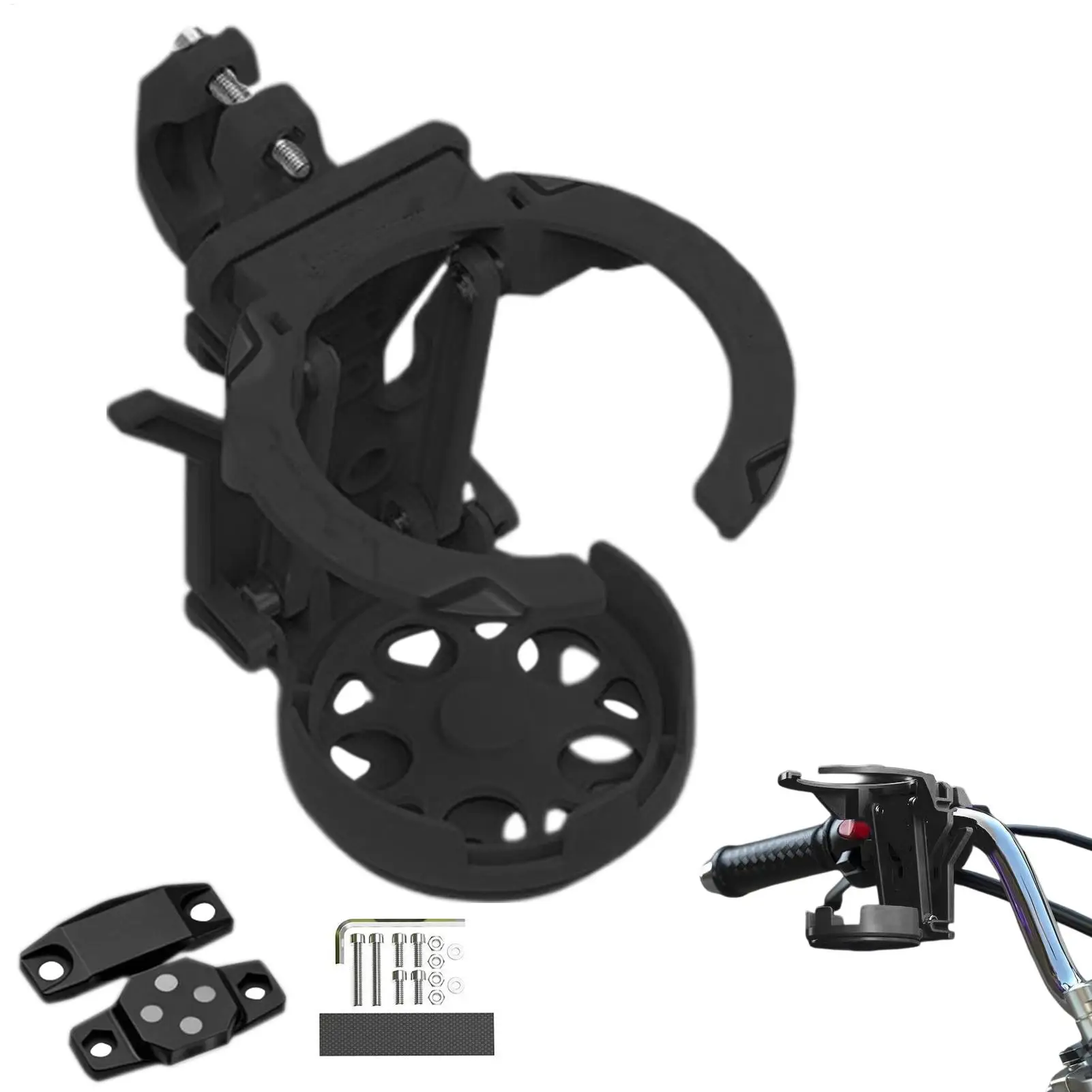 Bike Cup Holder Foldable Bicycle Drink Mount Motorcycle Water Bottle Holder for Men Women Bikers Cyclists Riders Motorcyclists