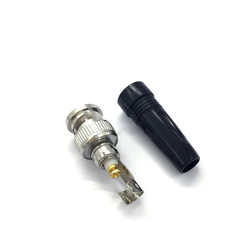 2/5/10pcs BNC Male Plug Adapter Connector Twist-on Coaxial RG59 Cable For CCTV Camera Video Audio Connector C5