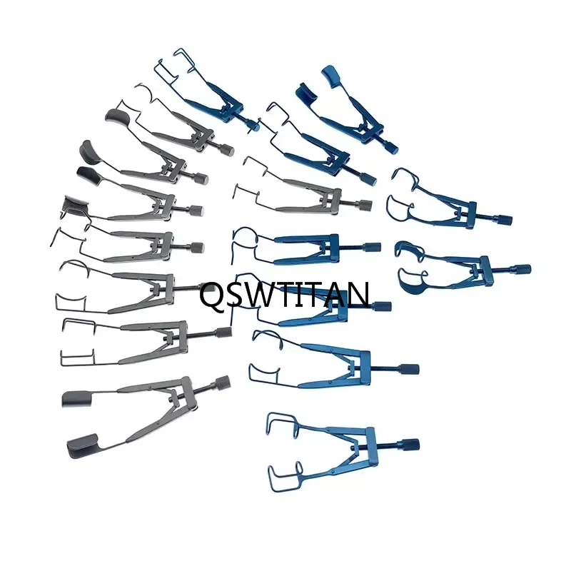 Lieberman Eye Speculum Adjustable Titanium Stainless Steel Eyelid Spreader Opener Double Eyelid Surgical Instrument 1pc