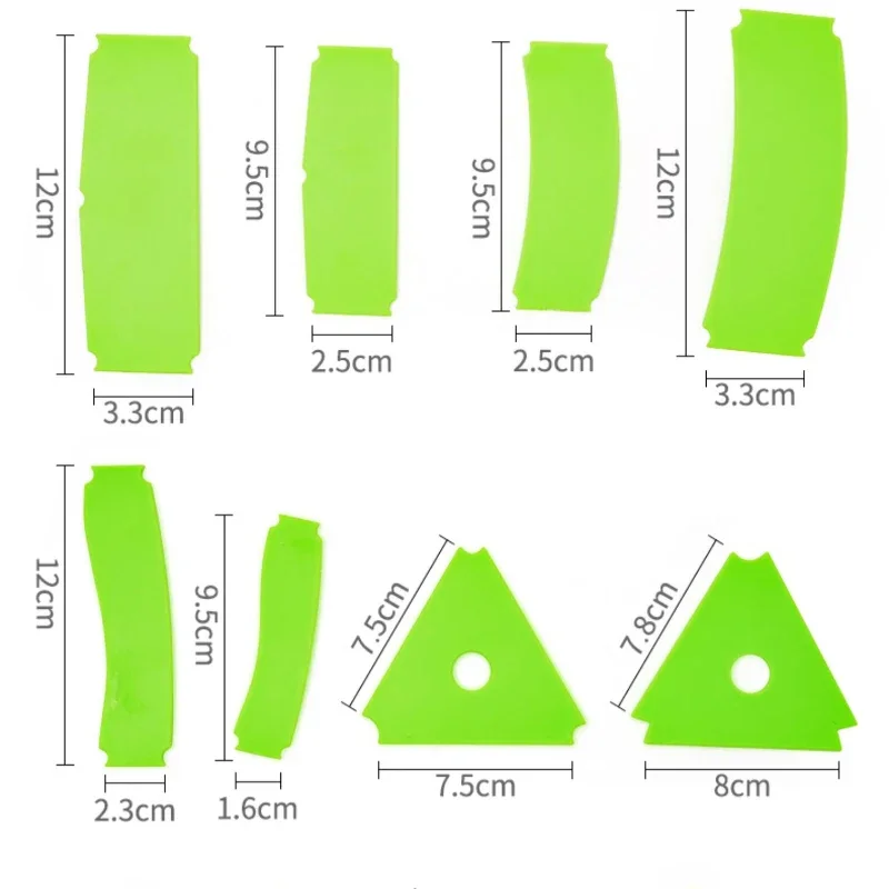 14pcs/set Ceramic Drawing Scraper ABS Material DIY Ceramic Texture Auxiliary Clay Trimming Sculpture Shaping Pottery Tools