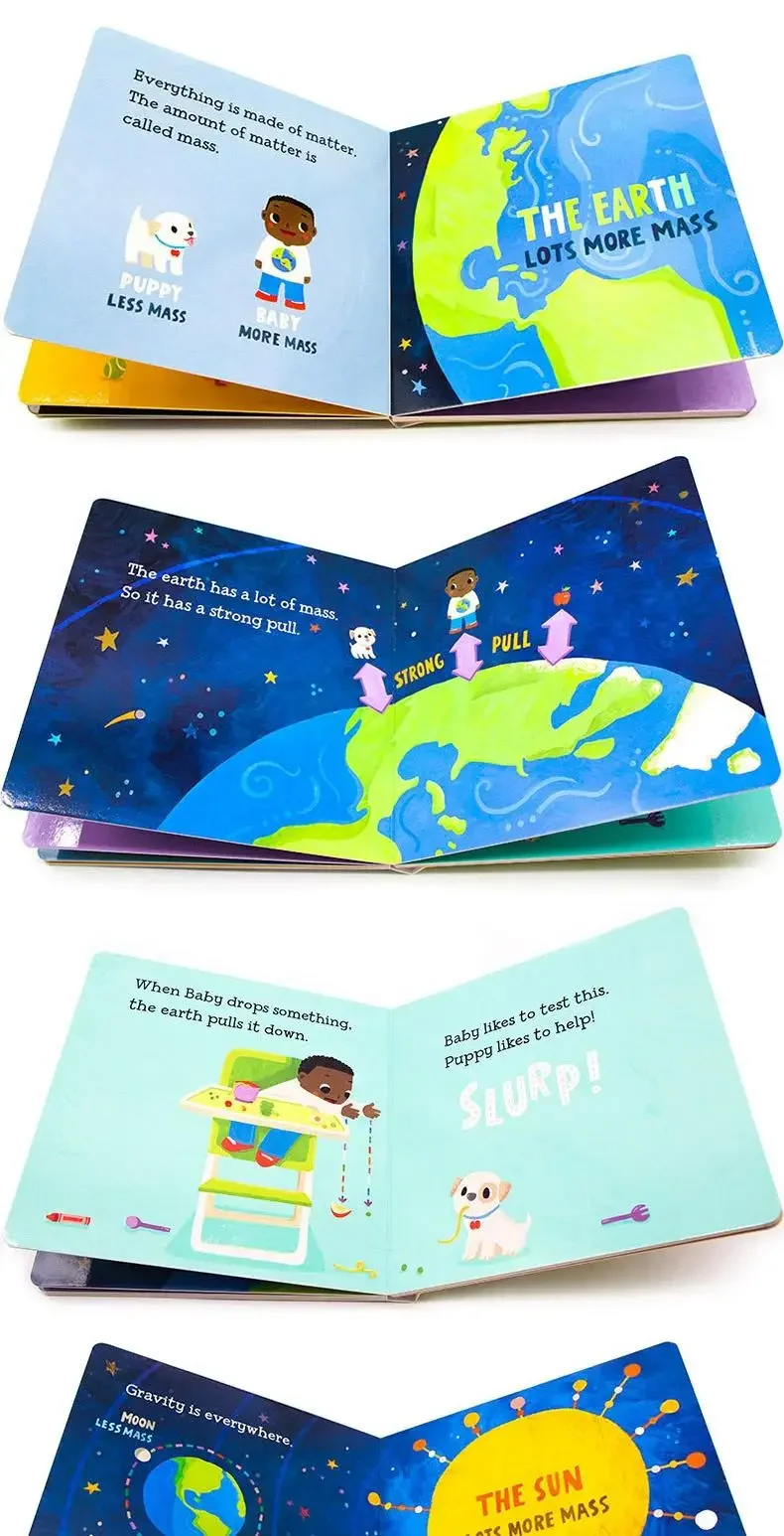 Baby Loves Gravity STEAM كتب الأطفال للأطفال من سن 1 2 3، كتاب مصور باللغة الإنجليزية 9781580898362