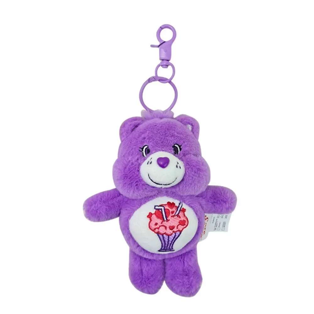 Miniso Kawaii Cute Cartoon Care Bears Love Bear Plush Toy Ordinary Key Tool Outfit Backpack Decoration Festivals Gift