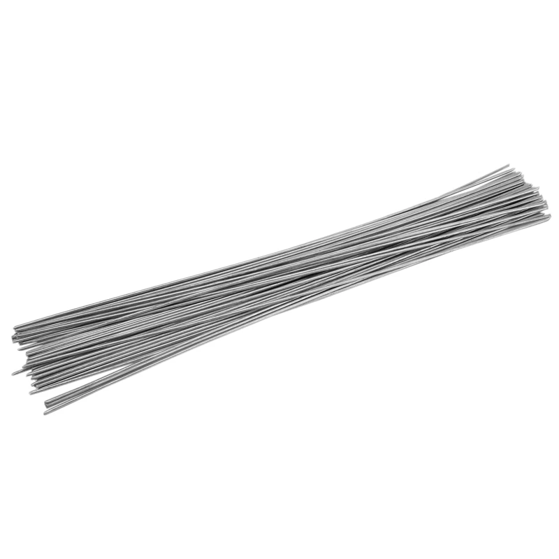 

50Pcs Universal Welding Rods Copper Aluminum Iron Stainless Steel Fux Cored Welding Rod Weld Wire Electrode 33Cmx1.6Mm