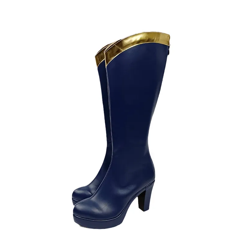 Anime KonoSuba Gottes Segen für diese wunderbare Welt Cosplay Aqua Kostüm Stiefel Schuhe für Frauen