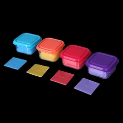 60PCS Diamond Painting Accessory Embroidery Drilling Glue Cross Stitch 2*2CM Dotting Wax Mud Clay Plaster Tool Set Organizer Box
