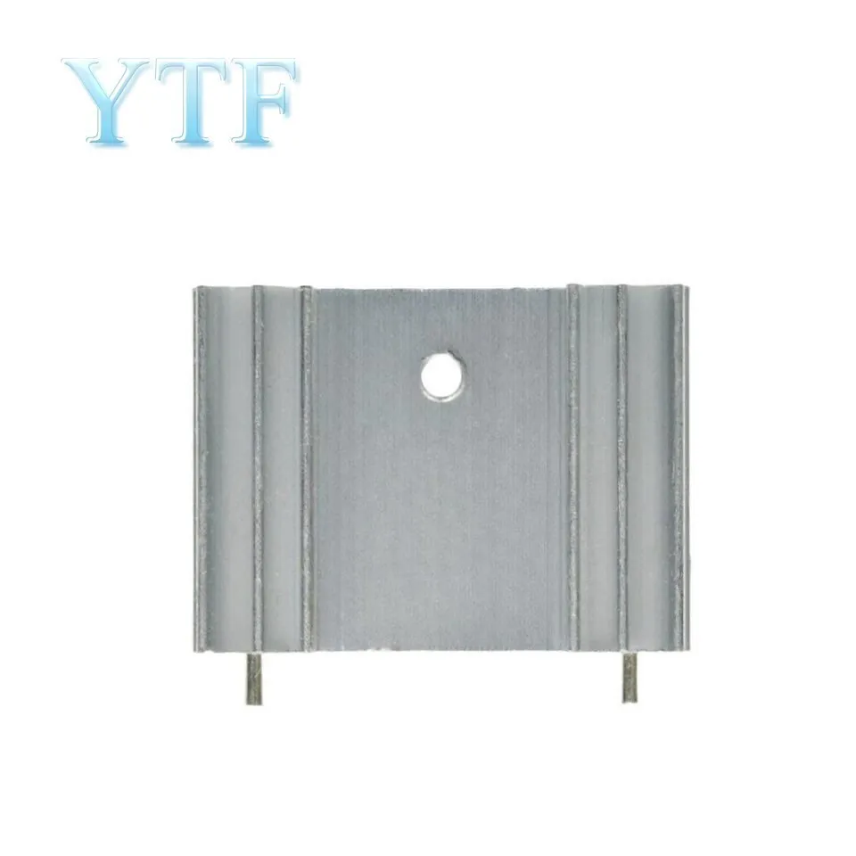 5PCS Heatsink Radiator Cooler Radiator 34x25x12MM High Quality Silver Heat Sink For Three-band Audio Regulator