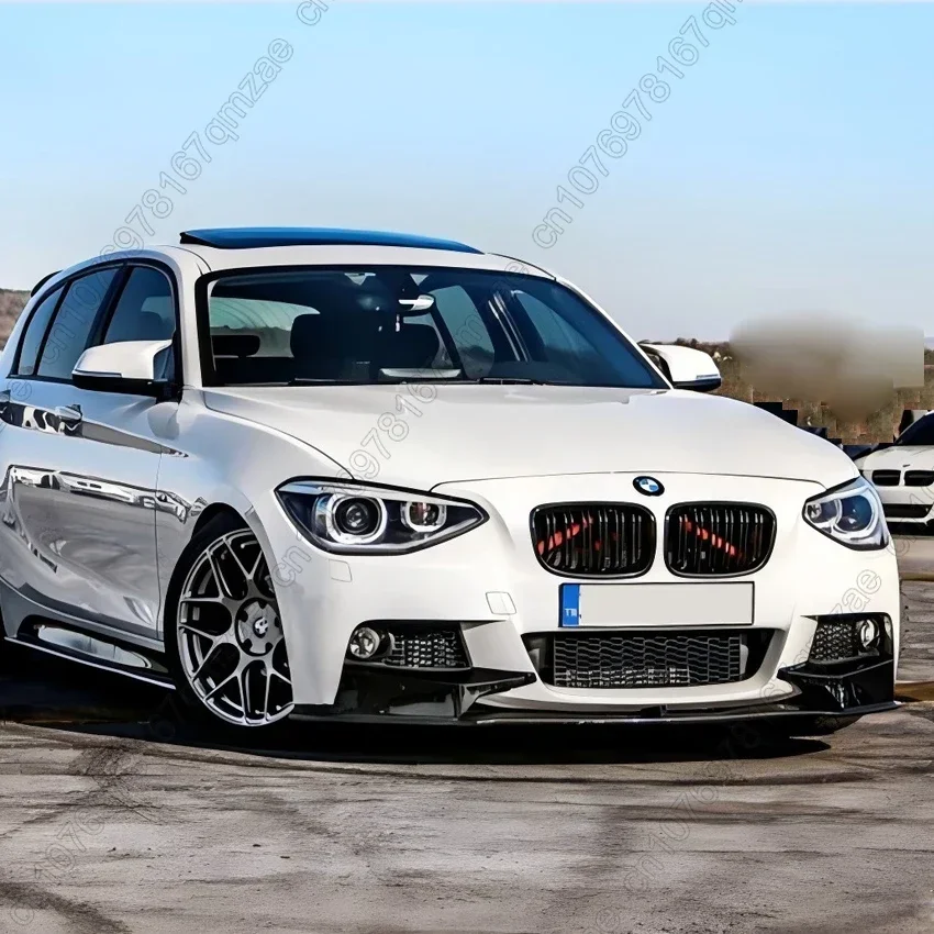 BMW 1 시리즈 F20 F21 118i 120d 120i M135i LCI M 스포츠 2012-2014 자동차 앞 범퍼 립 스포일러 스플리터 디퓨저 바디 키트 썸네일 2