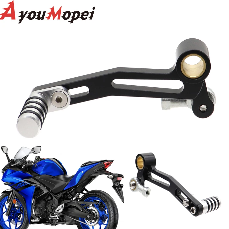 

Педаль переключения передач для YAMAHA MT03 MT25 YZF R3 R25 2015-2024 MT 03 Мотоциклетные аксессуары Регулируемая левая педаль