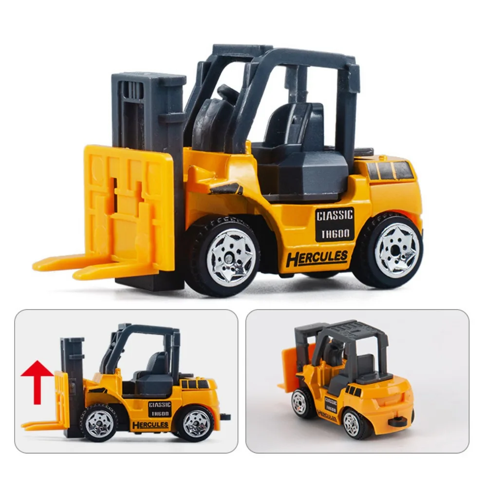 3pcs/set Mini Children Kids Alloy Tractor 2 Styles Children Collection Gifts Dump Truck Educational Toy Engineering Car Model