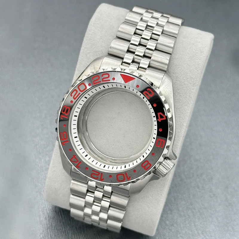 SKX NH35 Case 42mm SKX007 Watch Case and Strap Set Featuring Domed Sapphire Crystal Fit 28mm Dial And NH35 NH36 4R 7S Movement