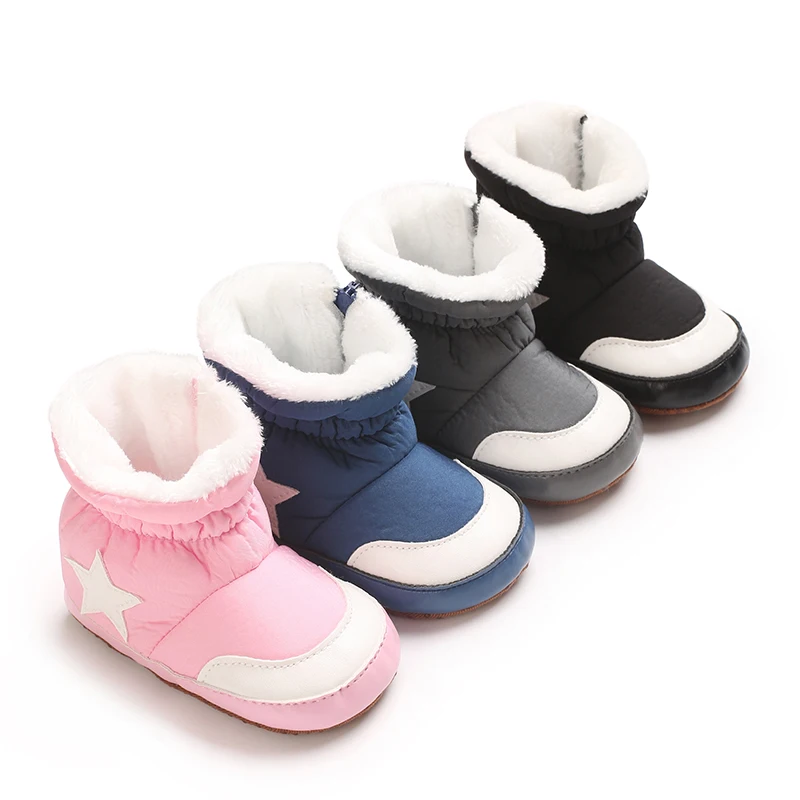 Winter Snow Baby Boots Newborn Warm Booties Soft Sole Shoes for Baby Girls Boys Infant Shoes Toddler 0-18Months