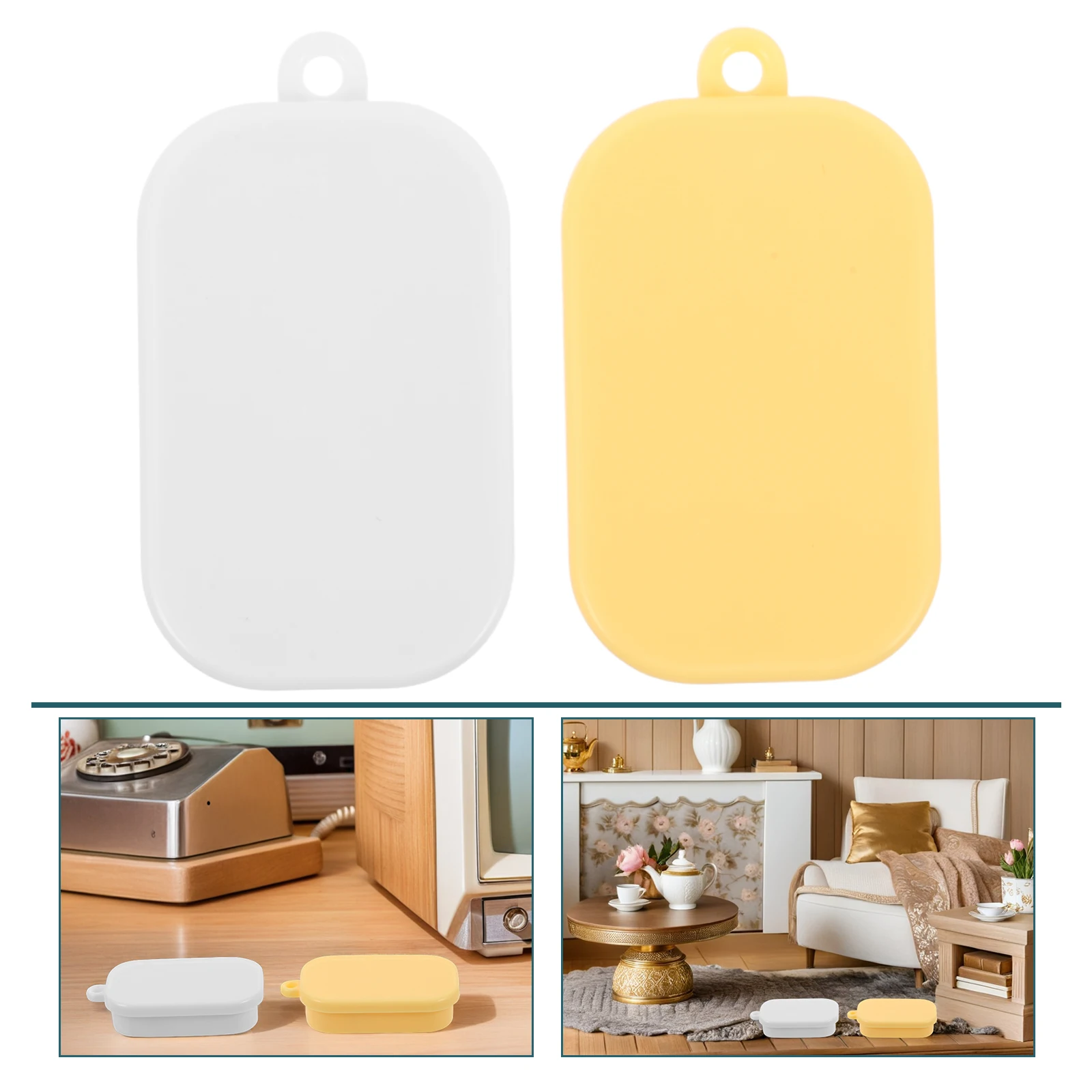 

50 Pcs Mini Simulated Lunch Box Snack Containers Kitchen Play Accessories Food Plastic Divided Kids Toy Dollhouse Child