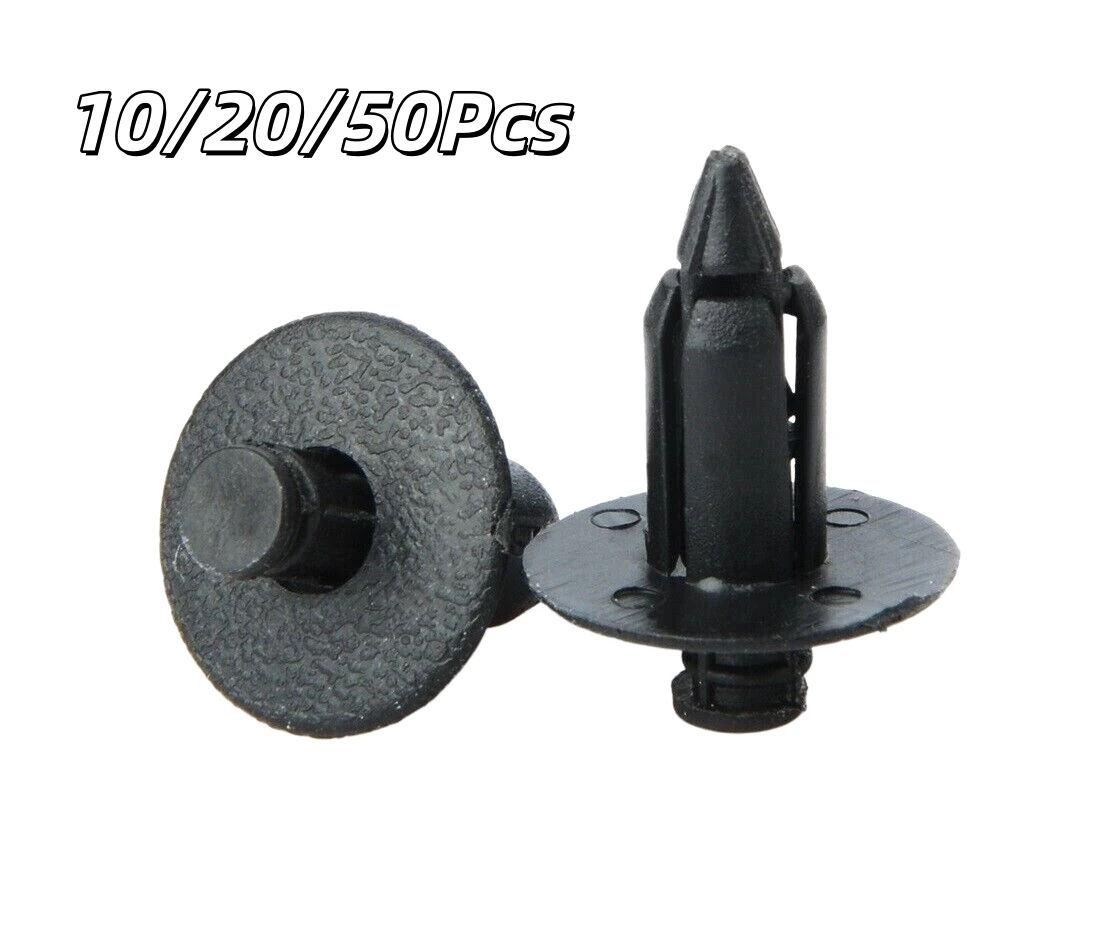 

10/20/50Pcs 8mm Hole Bicycle Fastening Component Plastic Rivet Canopy Decorative Clamp For Honda Yamaha And Suzuki Vehicles.